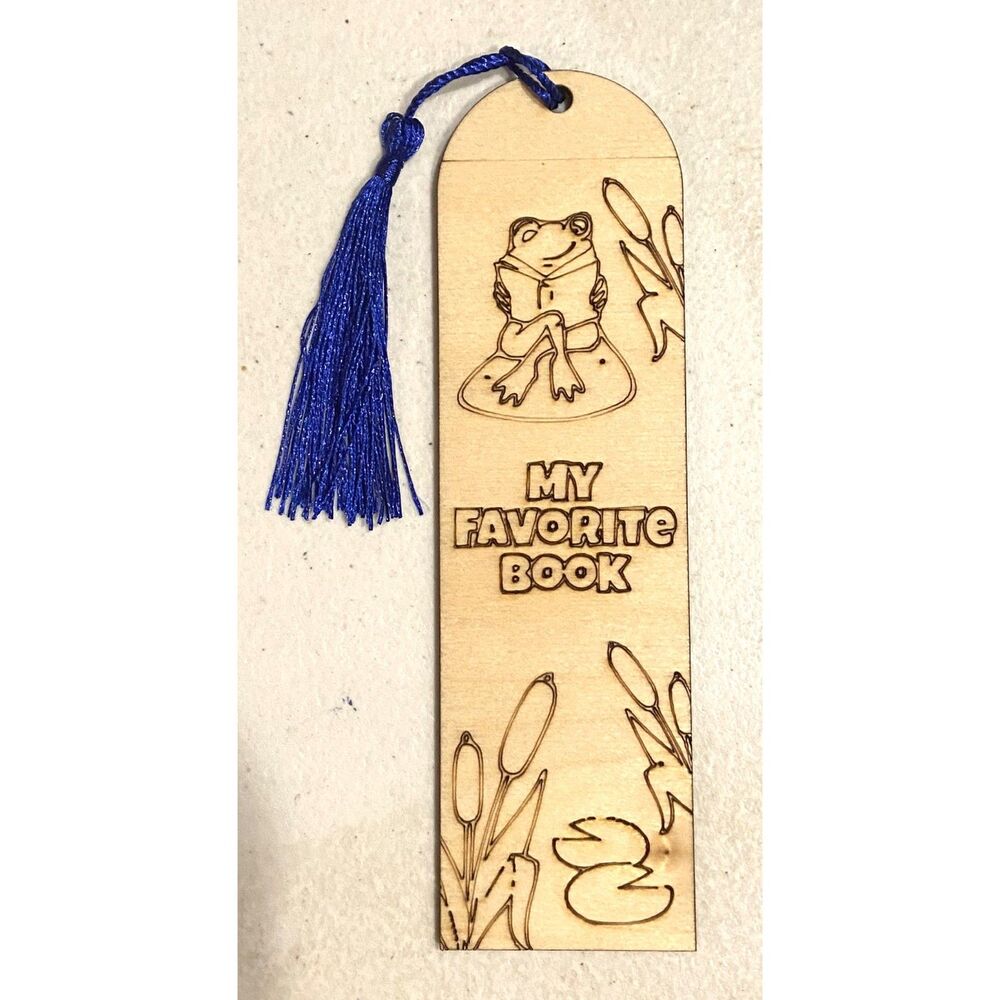 6" Wood Bookmark - Kids - My Favorite Book - B009